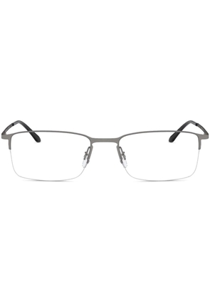 Giorgio Armani rectangle frame glasses - Grey