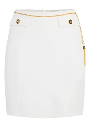 Elisabetta Franchi chain-belt mini skirt - White