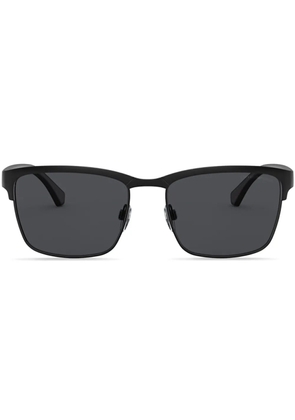 Emporio Armani matte square sunglasses - Black