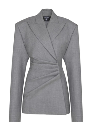 Balmain peak-lapels blazer dress - Grey