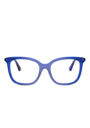 Burberry Eyewear square logo frames - Blue