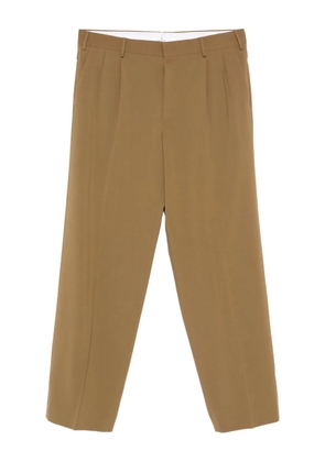 Cellar Door pleated button-fly trousers - Brown