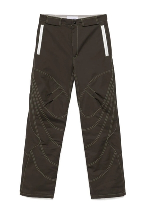 Kiko Kostadinov solix zip trousers - Brown
