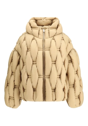 RAXXY hooded woven puffer jacket - Neutrals