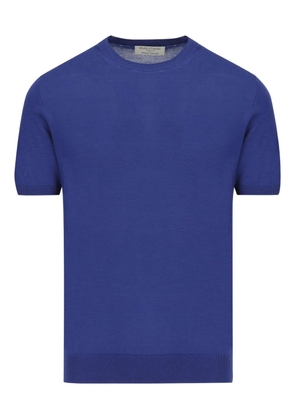 Mauro Ottaviani short-sleeve silk T-shirt - Blue