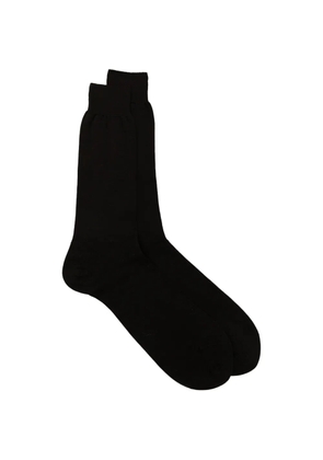 Zegna logo-print socks - Brown