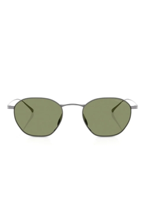 Giorgio Armani titanium round-frame sunglasses - Grey