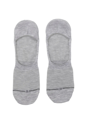 Zegna logo-embroidered socks - Grey