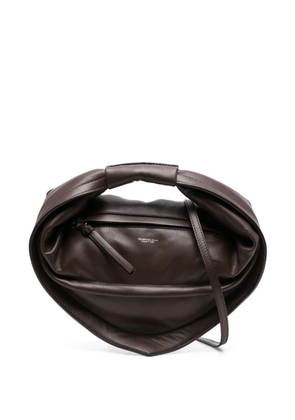 FEDERICO CINA Tortellino leather tote bag - Brown