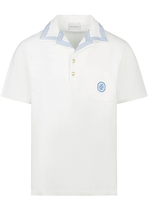 Drôle De Monsieur logo polo shirt - White