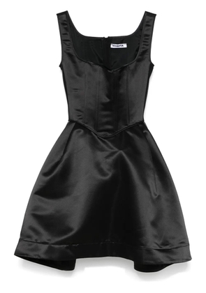 Vivetta duchess satin mini dress - Black