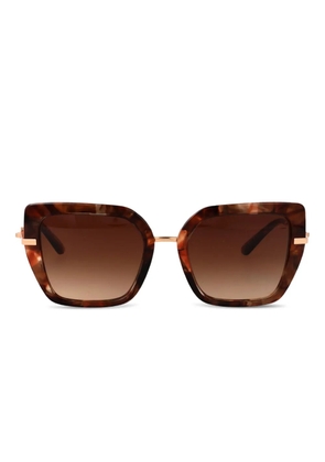 Dolce & Gabbana Eyewear tortoiseshell-effect sunglasses - Brown