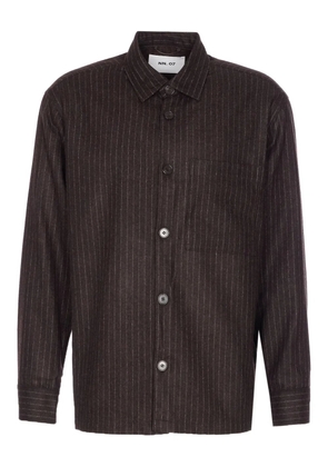 NN07 striped shirt - Brown