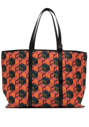 MCM cubic-monogram jacquard tote bag - Multicolour