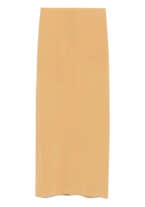 Alysi silk midi skirt - Yellow