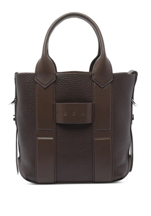 Hogan small Script tote bag - Brown