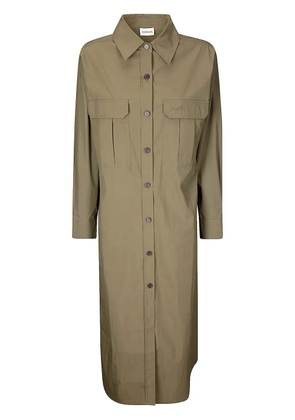 P.A.R.O.S.H. button-up shirt dress - Green