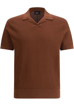 Brioni jersey polo shirt - Brown