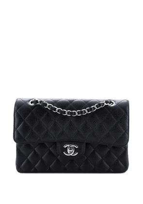 CHANEL Pre-Owned Classic Double Flap Bag Quilted Caviar Small shoulder bag - Black