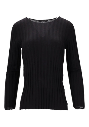 La-Rose ribbed long-sleeve sweater - Black