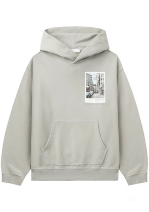Helmut Lang Post Card Hoodie: Brooklyn hoodie - Grey