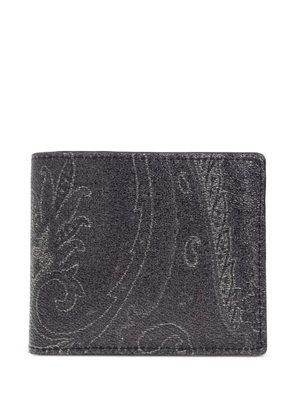 ETRO paisley-print bi-fold wallet - Black