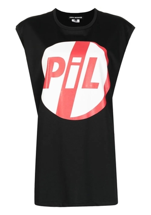 Junya Watanabe graphic-print sleeveless T-shirt - Black