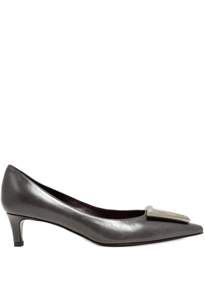 Roberto Festa Moon silver tone accessory pumps - Grey