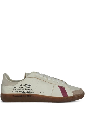 Patrizia Pepe Skin leather-panelled sneakers - Neutrals
