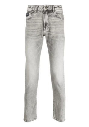 Versace Jeans Couture whiskering-effect straight-leg jeans - Grey