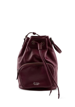 LA ROSE drawstring zip bucket bag - Purple