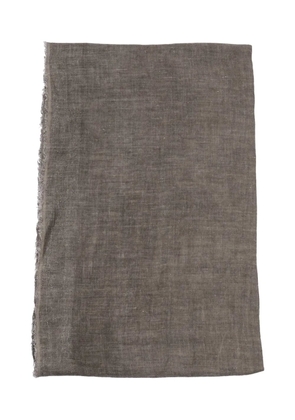 Faliero Sarti Diamante frayed-trim scarf - Grey