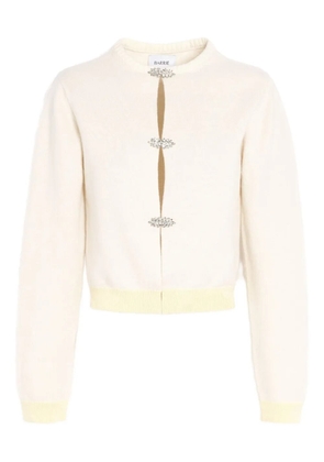 Barrie jewel-detail cashmere cardigan - Neutrals