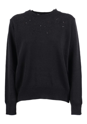 Ermanno Scervino embroidery-appliqué top - Black