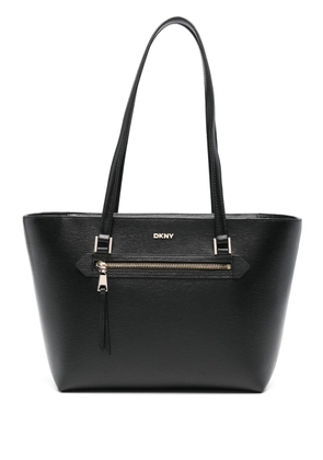DKNY logo-lettering tote bag - Black