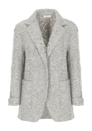 PANICALE paillettes-embellished blazer - Grey
