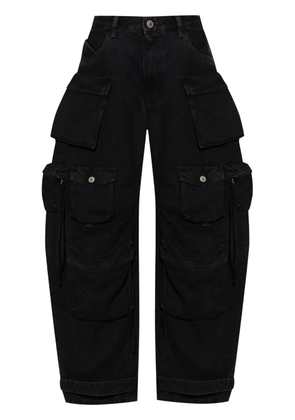 The Attico Fern cargo jeans - Black