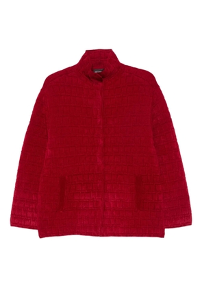 Emporio Armani textured pocketed jacket