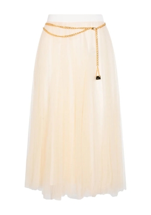 Elisabetta Franchi chain-detail skirt - Neutrals