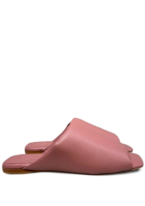 La-Rose nappa leather flat sandals - Pink