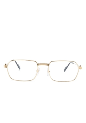 Cartier Eyewear rectangle-frame glasses - Gold