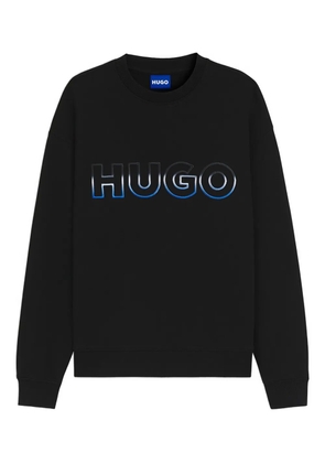 HUGO logo-embroidererd sweatshirt - Black