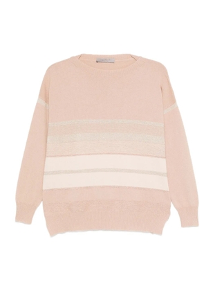 D.Exterior striped sweater - Neutrals