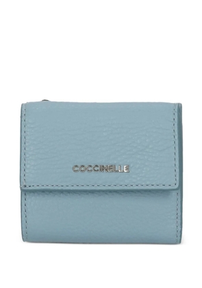 Coccinelle logo-plaque wallet - Blue