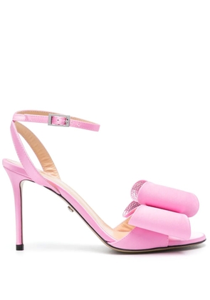 MACH & MACH 95mm bow-satin sandals - Pink