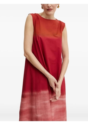 Liviana Conti ombre tie-dye dress - Red
