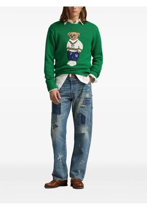Polo Ralph Lauren Polo Bear-intarsia jumper - Green