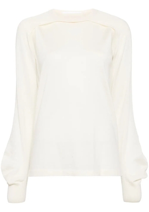 Helmut Lang cut-out layered jumper - Neutrals