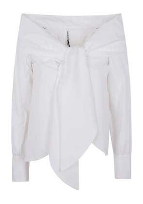 Liviana Conti knot-detail shirt - White