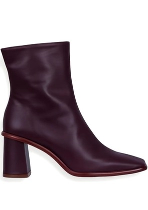 ALOHAS square-toe heeled boots - Red